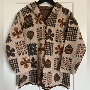 Boho Brown & Orange Jacket